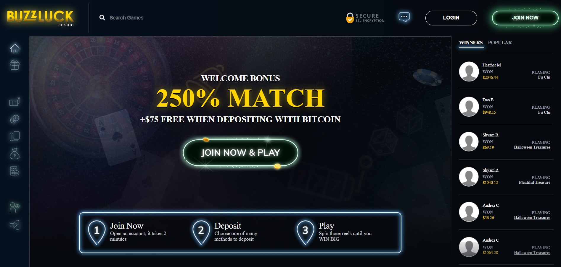 Buzzluck online casino review
